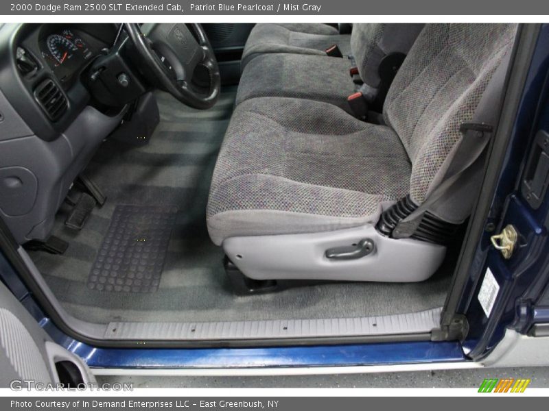 Patriot Blue Pearlcoat / Mist Gray 2000 Dodge Ram 2500 SLT Extended Cab