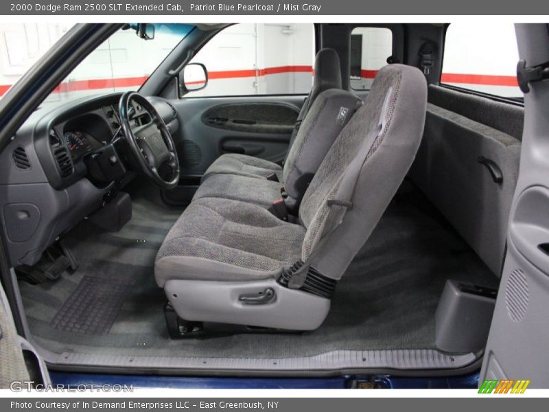 Patriot Blue Pearlcoat / Mist Gray 2000 Dodge Ram 2500 SLT Extended Cab
