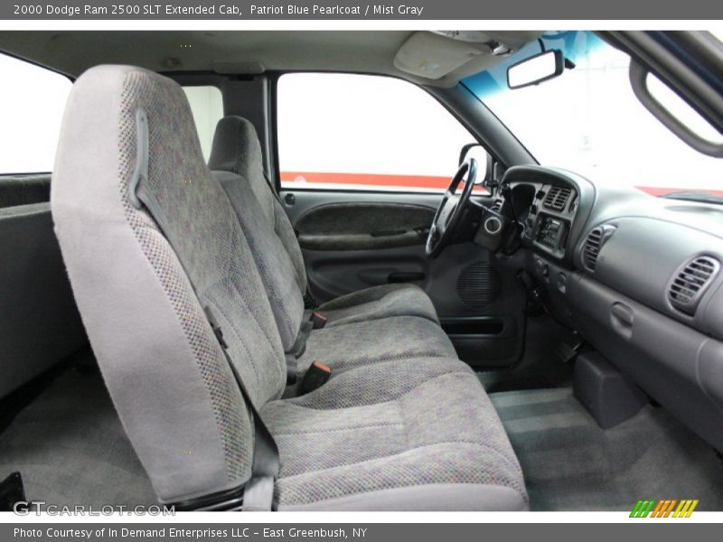 Patriot Blue Pearlcoat / Mist Gray 2000 Dodge Ram 2500 SLT Extended Cab
