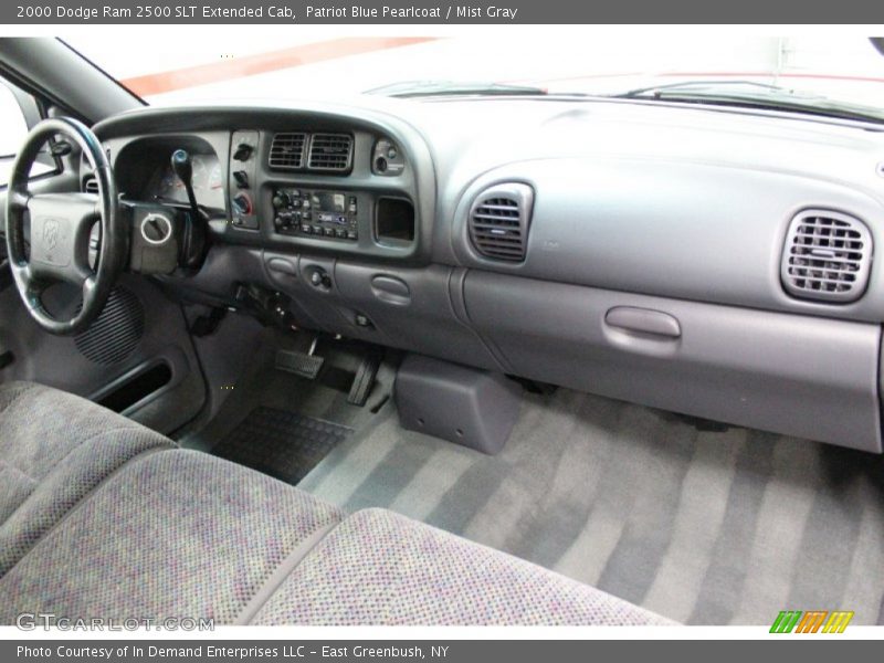 Patriot Blue Pearlcoat / Mist Gray 2000 Dodge Ram 2500 SLT Extended Cab