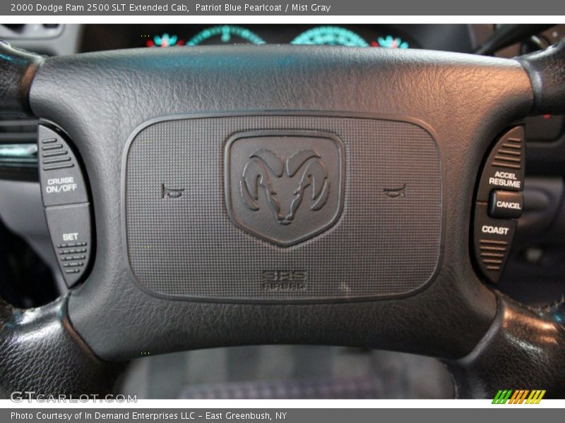 Patriot Blue Pearlcoat / Mist Gray 2000 Dodge Ram 2500 SLT Extended Cab