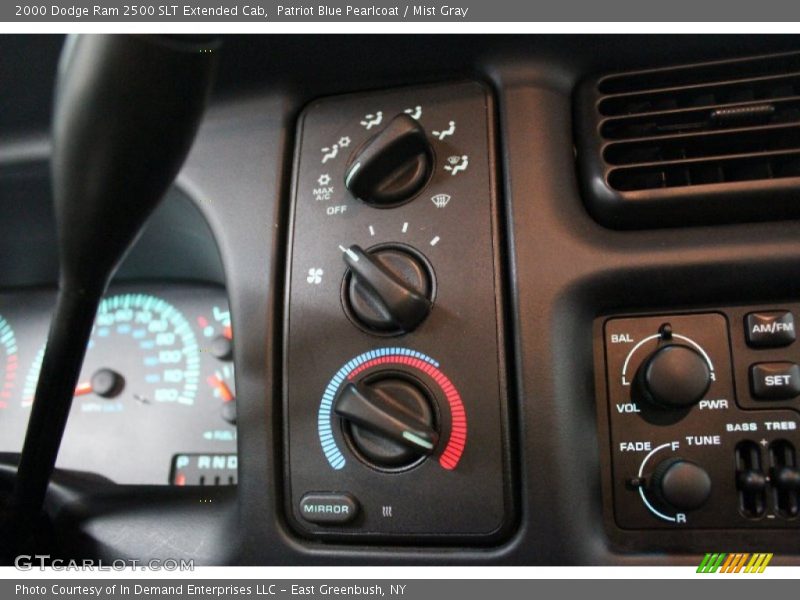 Patriot Blue Pearlcoat / Mist Gray 2000 Dodge Ram 2500 SLT Extended Cab