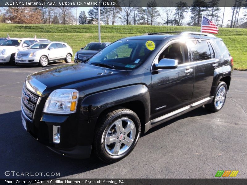 Carbon Black Metallic / Jet Black 2011 GMC Terrain SLT AWD