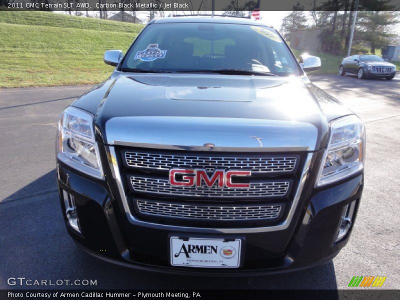Carbon Black Metallic / Jet Black 2011 GMC Terrain SLT AWD