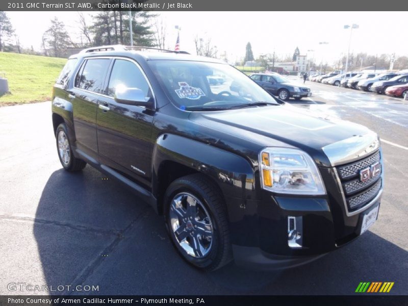 Carbon Black Metallic / Jet Black 2011 GMC Terrain SLT AWD