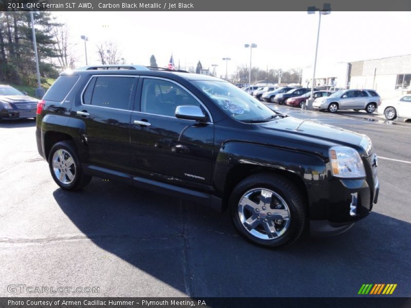 Carbon Black Metallic / Jet Black 2011 GMC Terrain SLT AWD