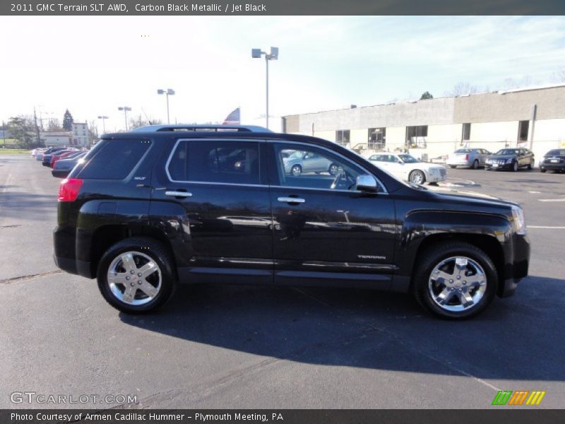 Carbon Black Metallic / Jet Black 2011 GMC Terrain SLT AWD