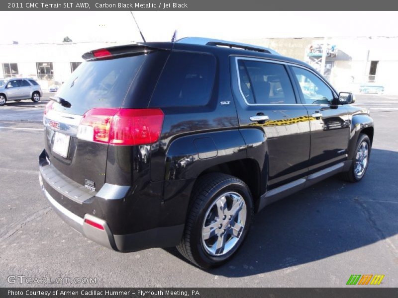 Carbon Black Metallic / Jet Black 2011 GMC Terrain SLT AWD