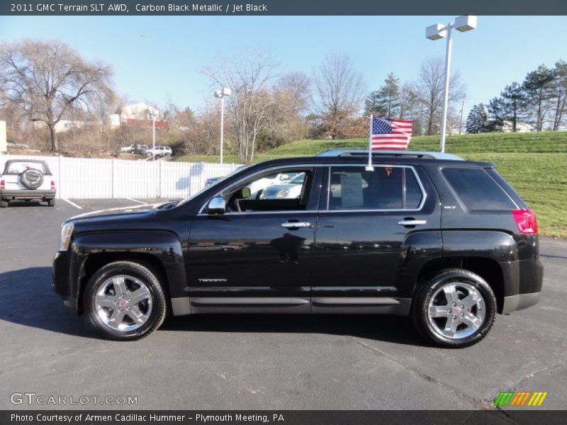 Carbon Black Metallic / Jet Black 2011 GMC Terrain SLT AWD