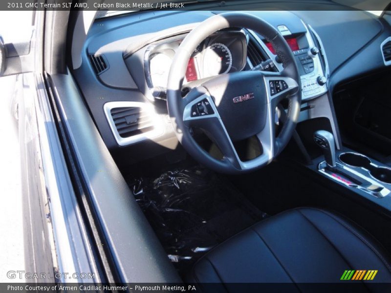 Carbon Black Metallic / Jet Black 2011 GMC Terrain SLT AWD
