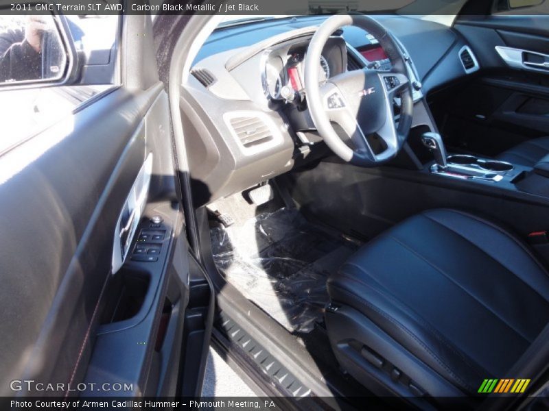 Carbon Black Metallic / Jet Black 2011 GMC Terrain SLT AWD