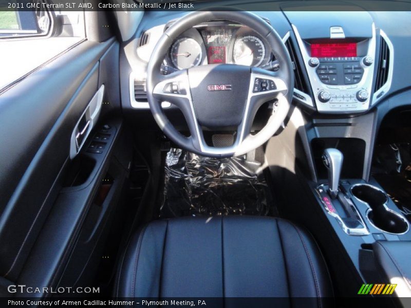 Carbon Black Metallic / Jet Black 2011 GMC Terrain SLT AWD