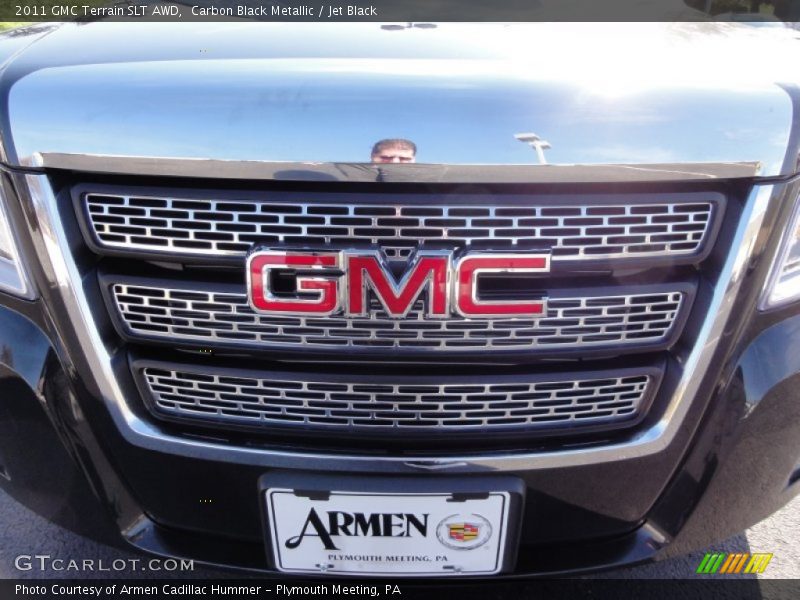 Carbon Black Metallic / Jet Black 2011 GMC Terrain SLT AWD