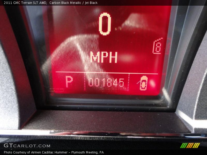 Carbon Black Metallic / Jet Black 2011 GMC Terrain SLT AWD