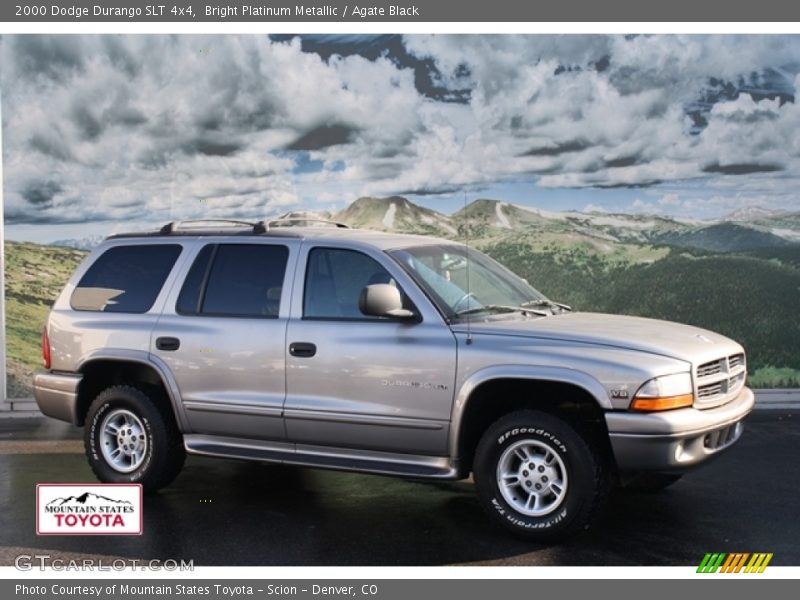 Bright Platinum Metallic / Agate Black 2000 Dodge Durango SLT 4x4