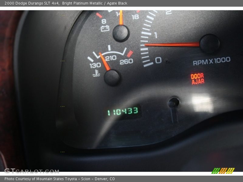 Bright Platinum Metallic / Agate Black 2000 Dodge Durango SLT 4x4