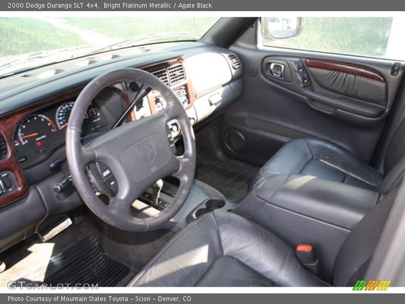 Bright Platinum Metallic / Agate Black 2000 Dodge Durango SLT 4x4