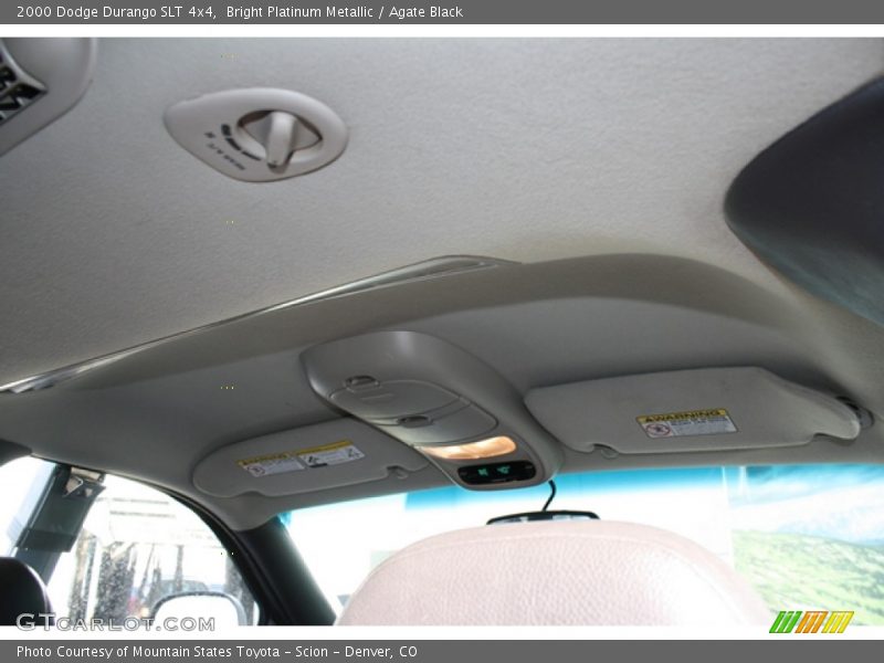 Bright Platinum Metallic / Agate Black 2000 Dodge Durango SLT 4x4