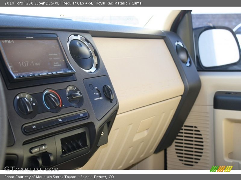 Royal Red Metallic / Camel 2010 Ford F350 Super Duty XLT Regular Cab 4x4