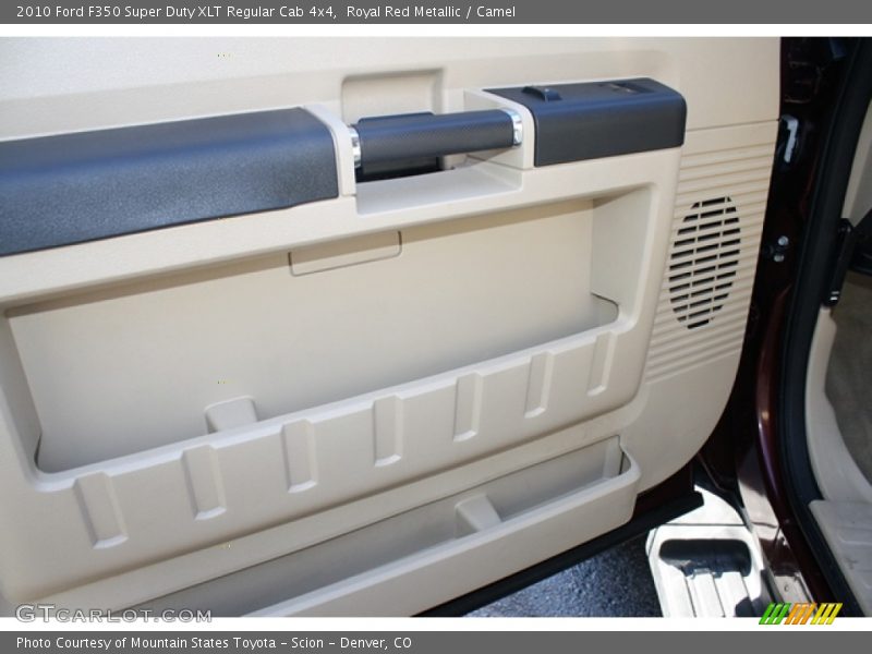 Royal Red Metallic / Camel 2010 Ford F350 Super Duty XLT Regular Cab 4x4