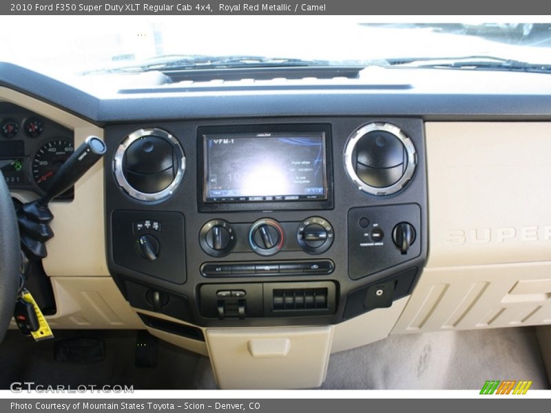 Royal Red Metallic / Camel 2010 Ford F350 Super Duty XLT Regular Cab 4x4
