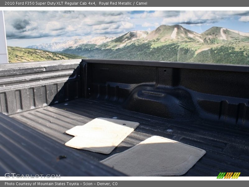 Royal Red Metallic / Camel 2010 Ford F350 Super Duty XLT Regular Cab 4x4