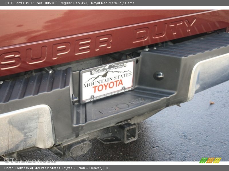 Royal Red Metallic / Camel 2010 Ford F350 Super Duty XLT Regular Cab 4x4