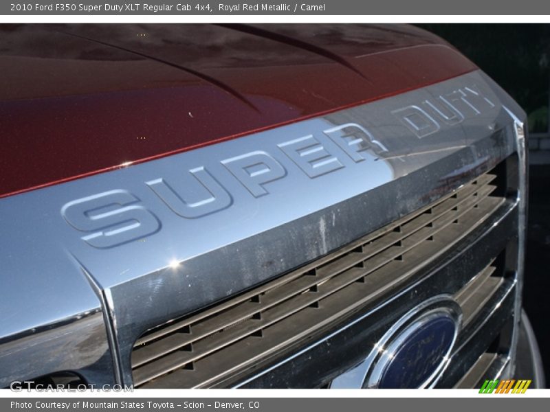 Royal Red Metallic / Camel 2010 Ford F350 Super Duty XLT Regular Cab 4x4