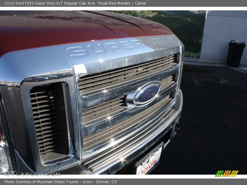 Royal Red Metallic / Camel 2010 Ford F350 Super Duty XLT Regular Cab 4x4