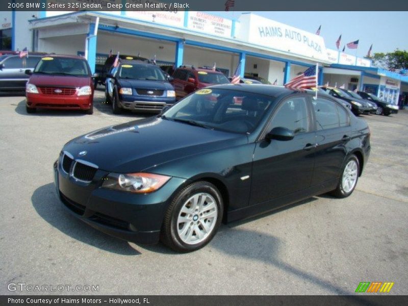 Deep Green Metallic / Black 2006 BMW 3 Series 325i Sedan