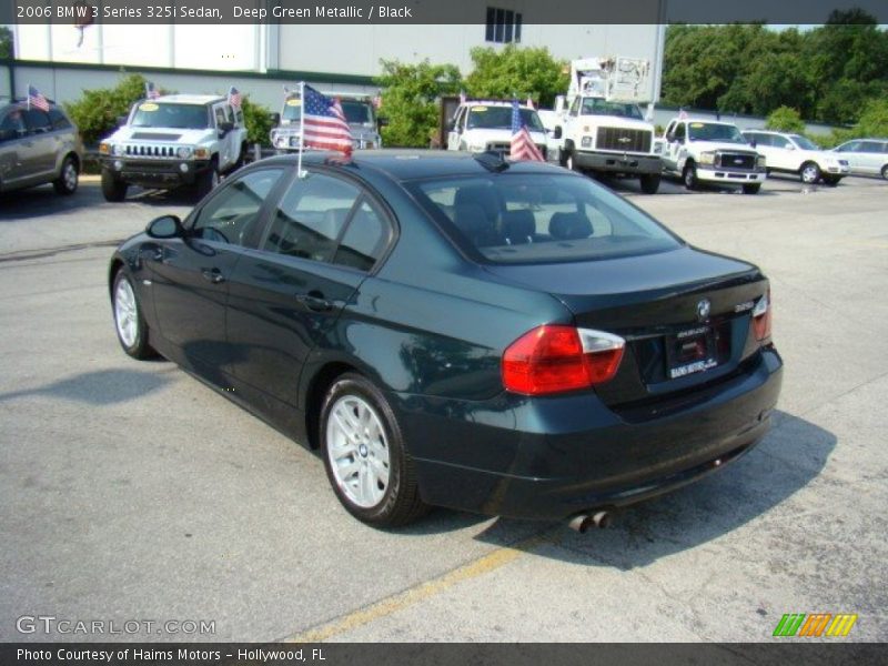 Deep Green Metallic / Black 2006 BMW 3 Series 325i Sedan