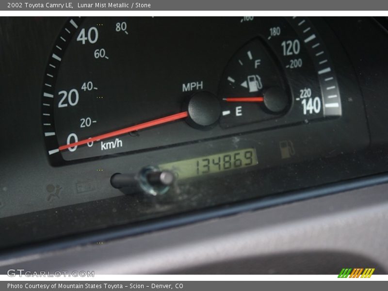 Lunar Mist Metallic / Stone 2002 Toyota Camry LE