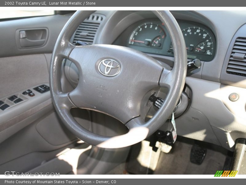 Lunar Mist Metallic / Stone 2002 Toyota Camry LE