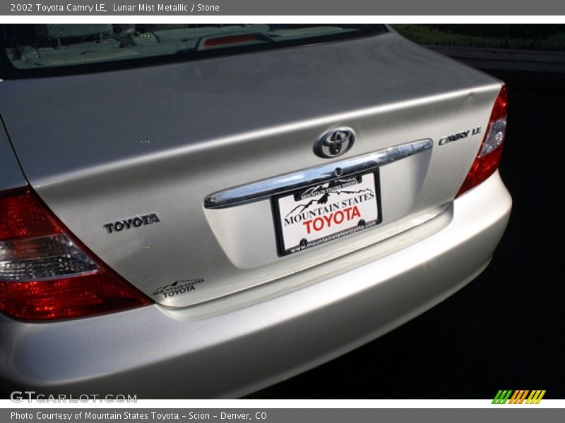 Lunar Mist Metallic / Stone 2002 Toyota Camry LE