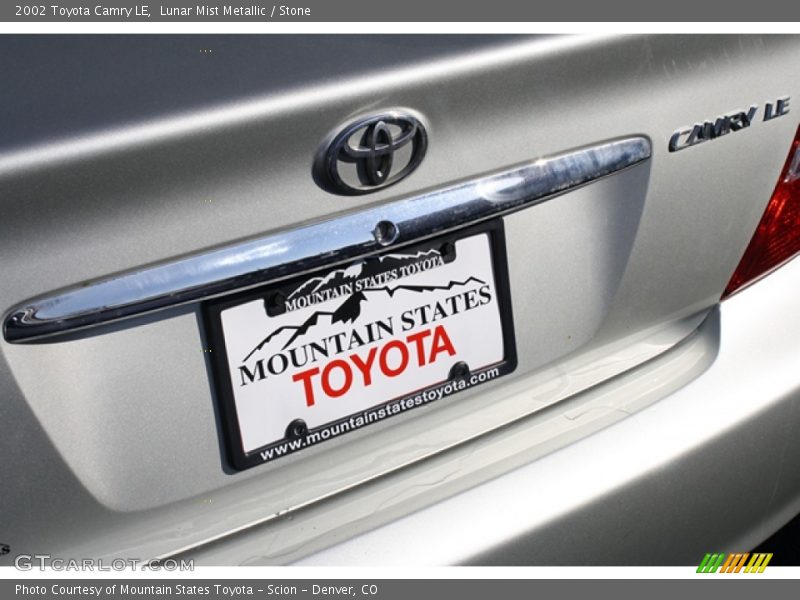 Lunar Mist Metallic / Stone 2002 Toyota Camry LE