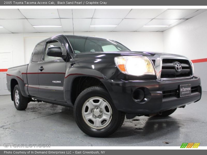 Black Sand Pearl / Graphite Gray 2005 Toyota Tacoma Access Cab