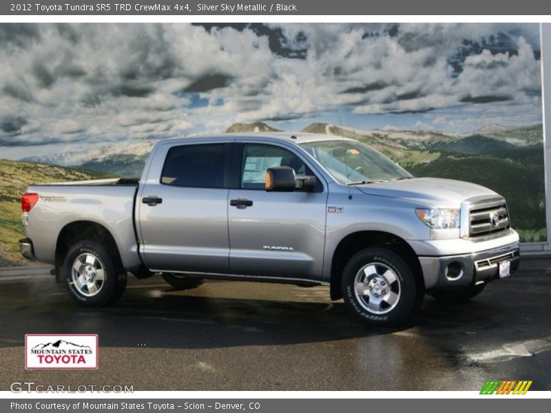 Silver Sky Metallic / Black 2012 Toyota Tundra SR5 TRD CrewMax 4x4