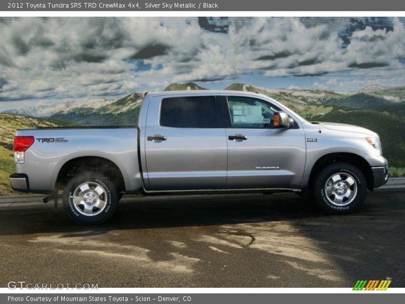 Silver Sky Metallic / Black 2012 Toyota Tundra SR5 TRD CrewMax 4x4