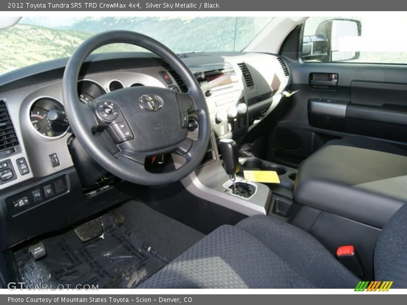 Silver Sky Metallic / Black 2012 Toyota Tundra SR5 TRD CrewMax 4x4