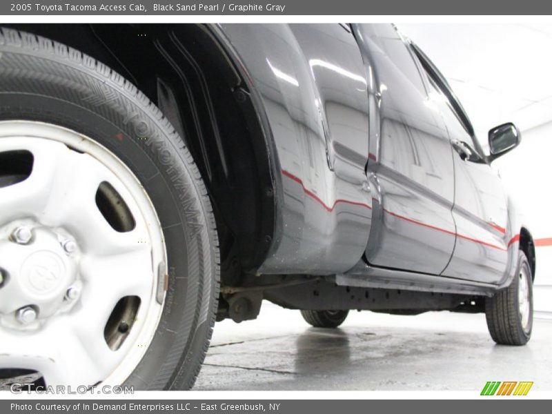 Black Sand Pearl / Graphite Gray 2005 Toyota Tacoma Access Cab