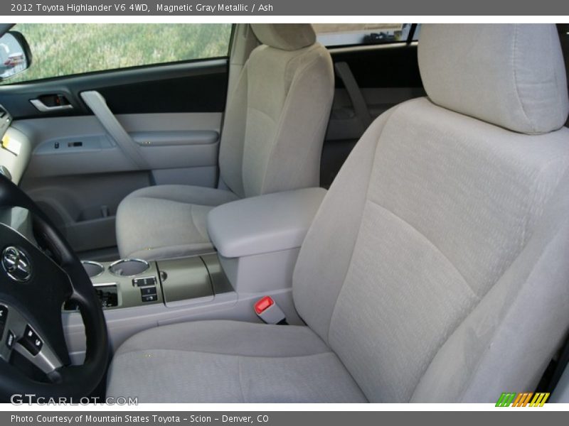 Magnetic Gray Metallic / Ash 2012 Toyota Highlander V6 4WD