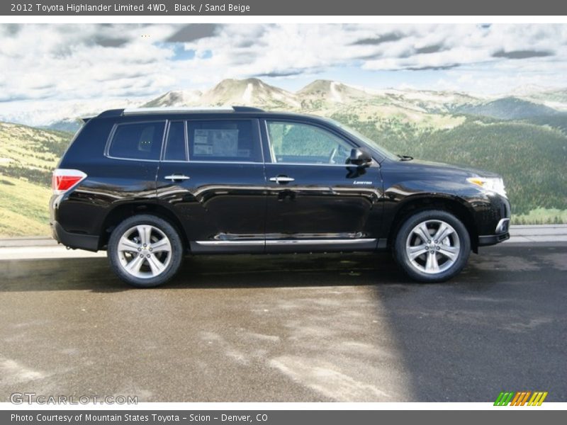 Black / Sand Beige 2012 Toyota Highlander Limited 4WD