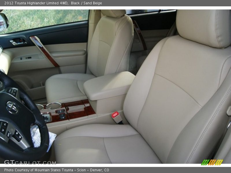Black / Sand Beige 2012 Toyota Highlander Limited 4WD