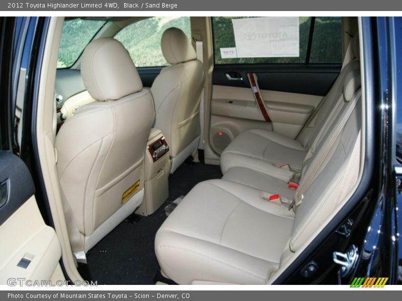 Black / Sand Beige 2012 Toyota Highlander Limited 4WD