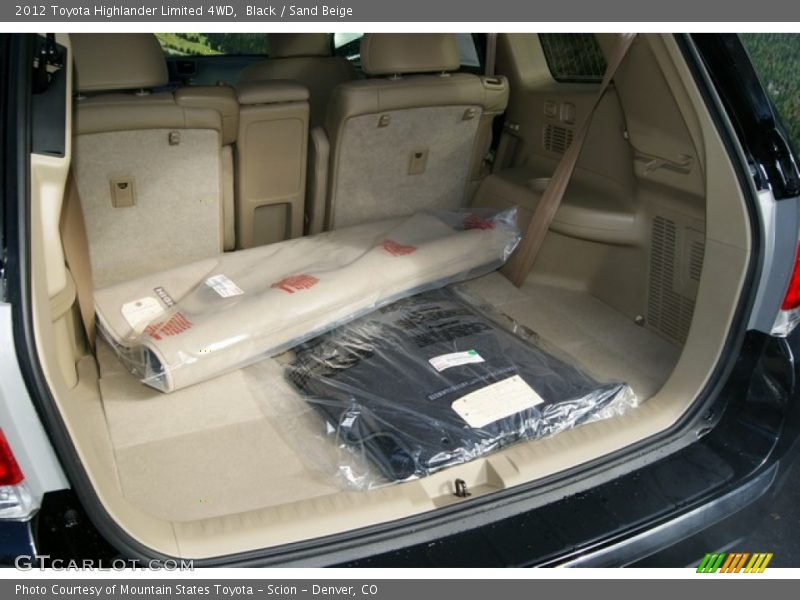 Black / Sand Beige 2012 Toyota Highlander Limited 4WD