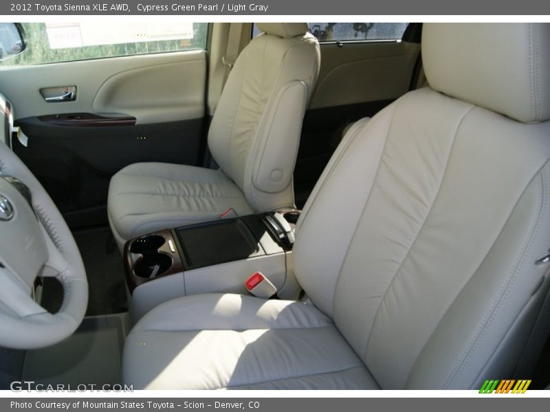 Cypress Green Pearl / Light Gray 2012 Toyota Sienna XLE AWD