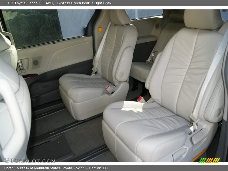 Cypress Green Pearl / Light Gray 2012 Toyota Sienna XLE AWD