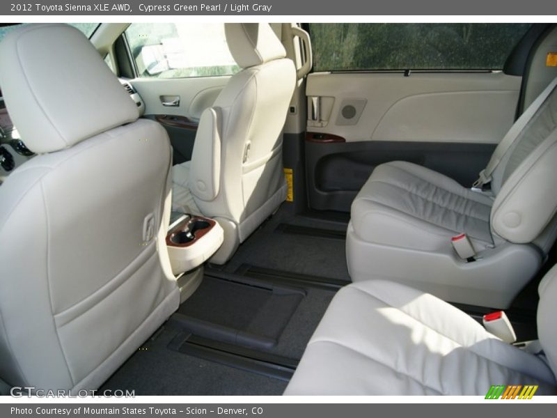 Cypress Green Pearl / Light Gray 2012 Toyota Sienna XLE AWD