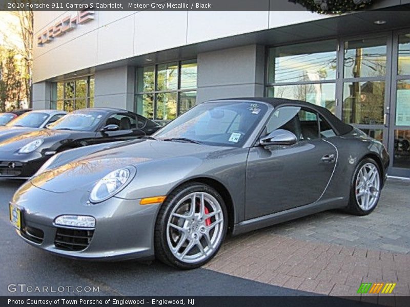 Meteor Grey Metallic / Black 2010 Porsche 911 Carrera S Cabriolet