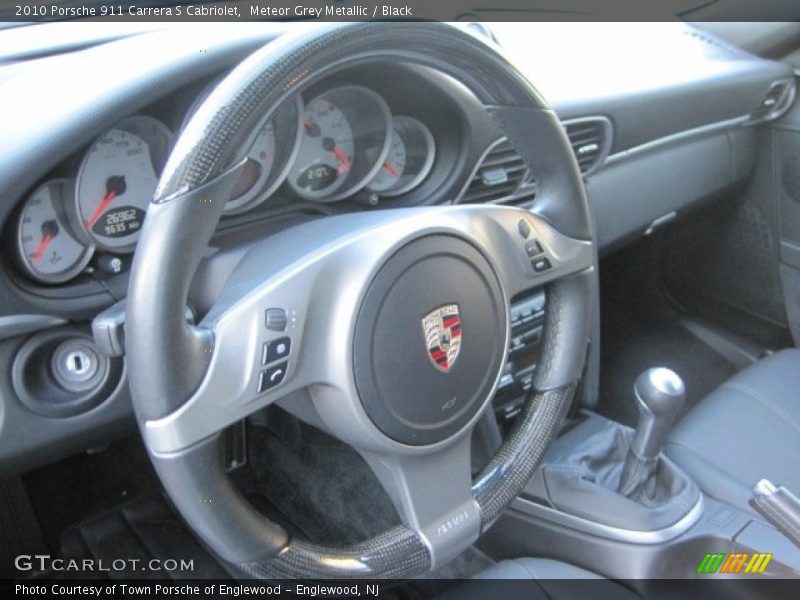 Meteor Grey Metallic / Black 2010 Porsche 911 Carrera S Cabriolet